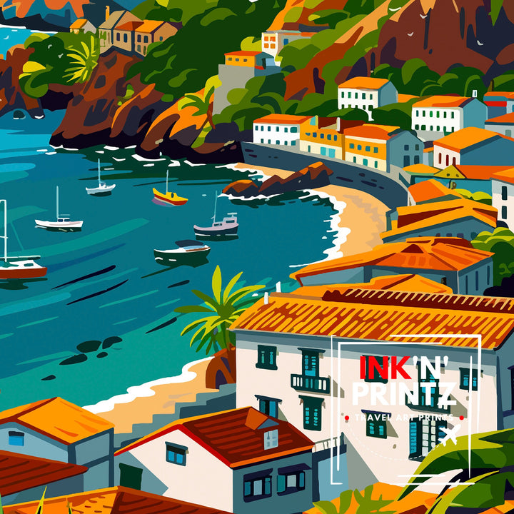 Madeira Portugal Poster Madeira Decor Madeira Poster Madeira Art Madeira Wall Art Gift for Madeira Lovers Madeira Home Decor