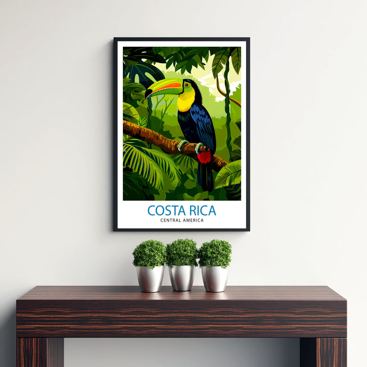 Costa Rica Travel Print Wall Decor Wall Art Costa Rica Wall Hanging Home Décor Costa Rica Gift Art Lovers Central America Art Lover Gift