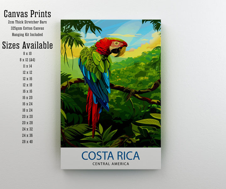 Costa Rica Travel Print Wall Decor Wall Art Costa Rica Wall Hanging Home Décor Costa Rica Gift Art Lovers Central America Art Lover Gift