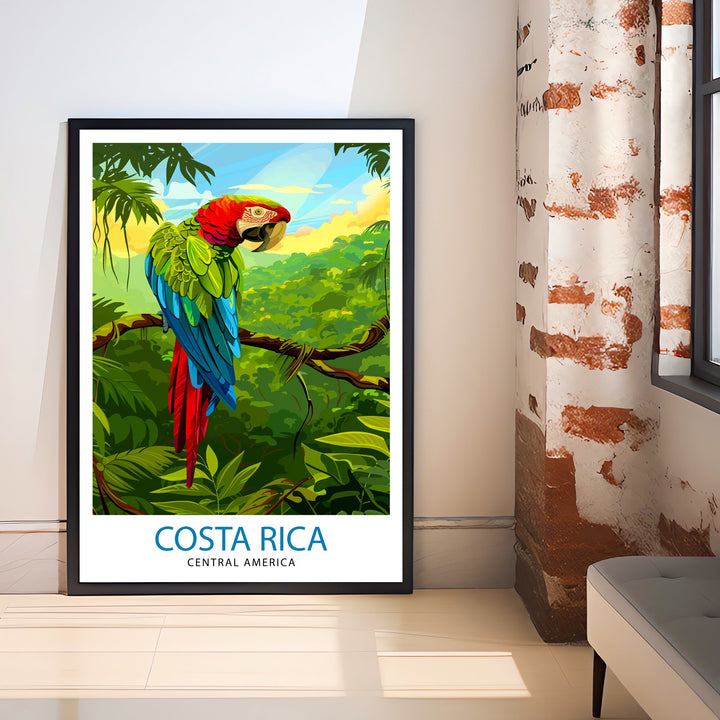 Costa Rica Travel Print Wall Decor Wall Art Costa Rica Wall Hanging Home Décor Costa Rica Gift Art Lovers Central America Art Lover Gift