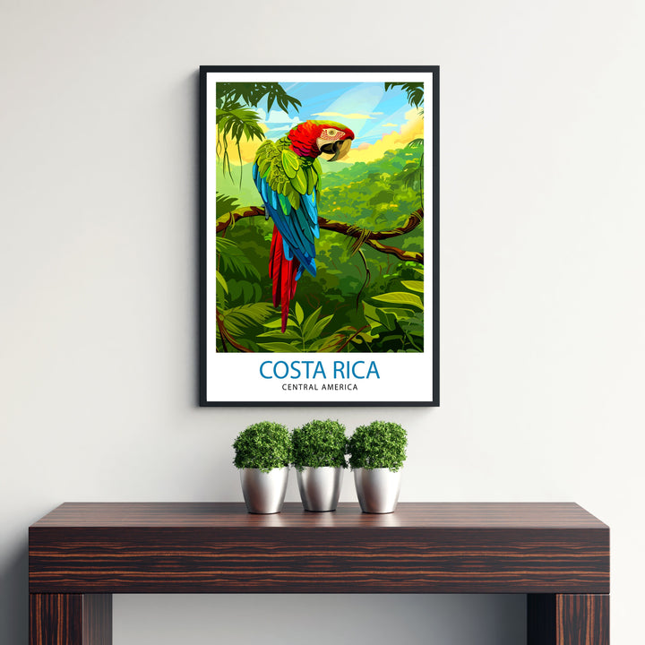 Costa Rica Travel Print Wall Decor Wall Art Costa Rica Wall Hanging Home Décor Costa Rica Gift Art Lovers Central America Art Lover Gift