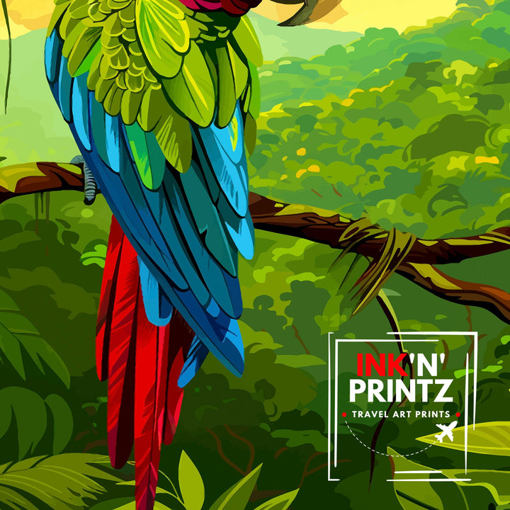 Costa Rica Travel Poster