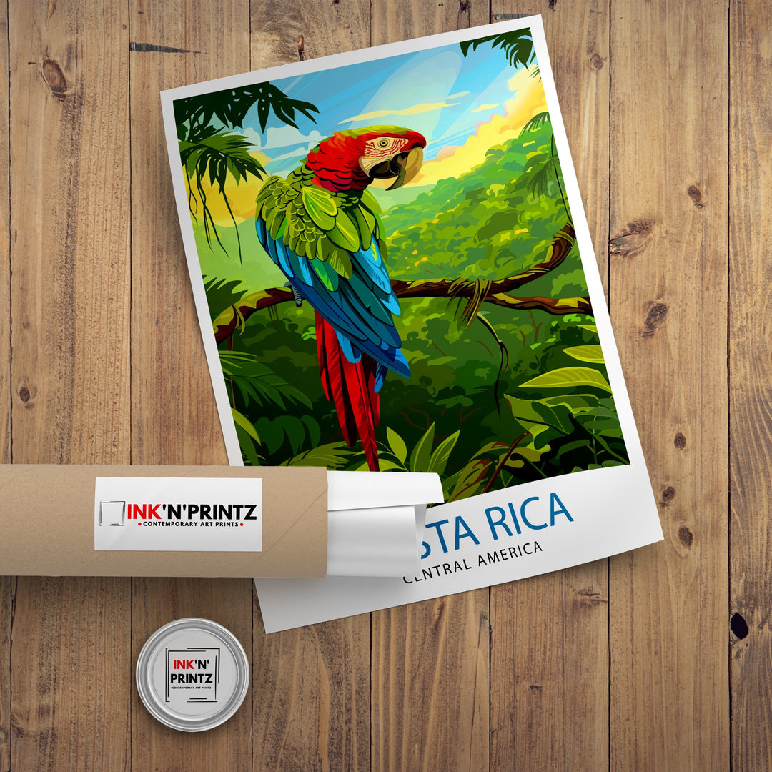 Costa Rica Travel Print Wall Decor Wall Art Costa Rica Wall Hanging Home Décor Costa Rica Gift Art Lovers Central America Art Lover Gift