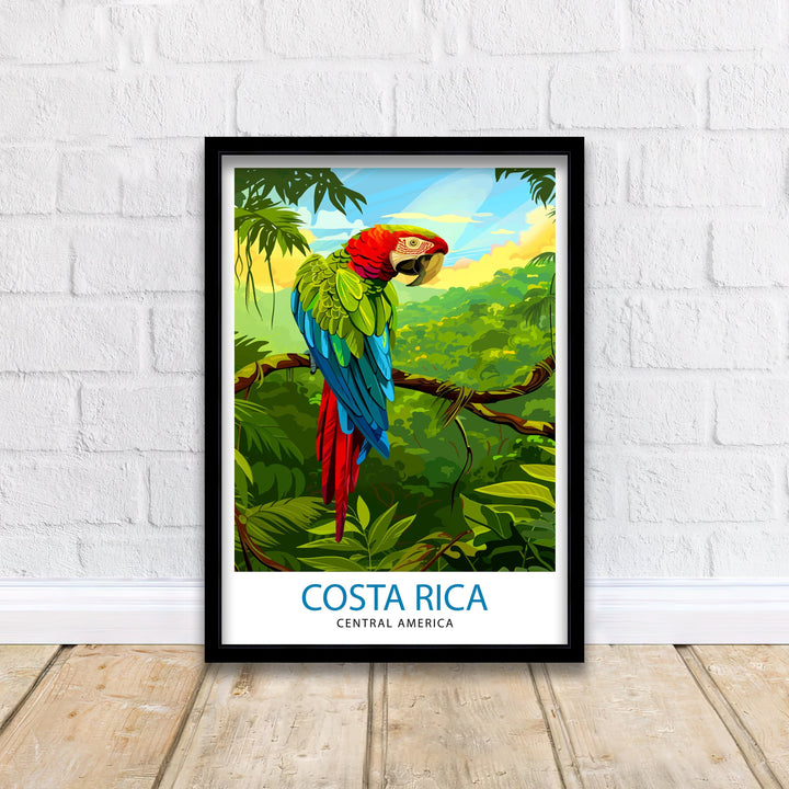 Costa Rica Travel Print Wall Decor Wall Art Costa Rica Wall Hanging Home Décor Costa Rica Gift Art Lovers Central America Art Lover Gift