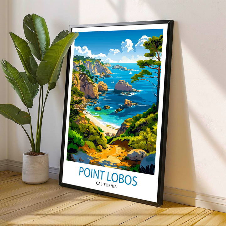 Point Lobos California Travel Print Wall Decor Wall Art Point Lobos Wall Hanging Home Décor Point Lobos Gift Art Lovers California Art Lover