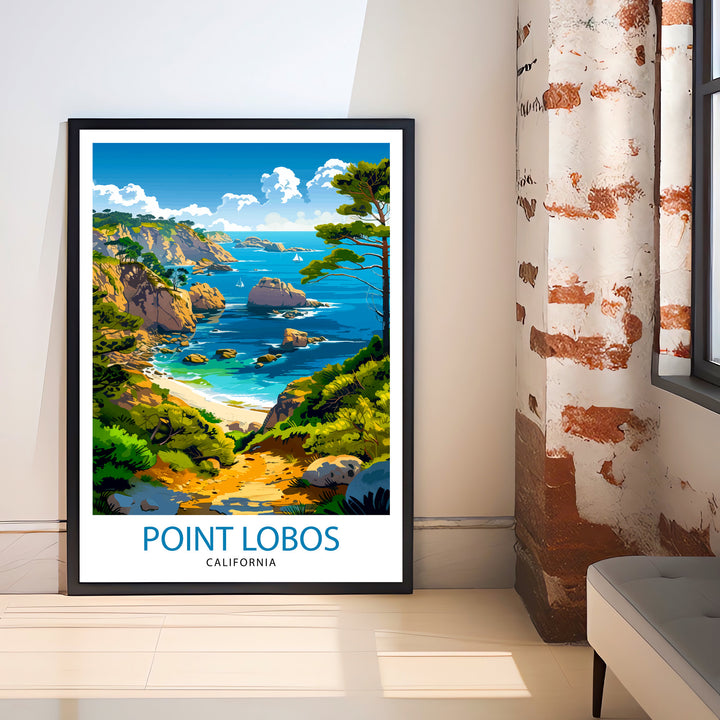 Point Lobos California Travel Print Wall Decor Wall Art Point Lobos Wall Hanging Home Décor Point Lobos Gift Art Lovers California Art Lover