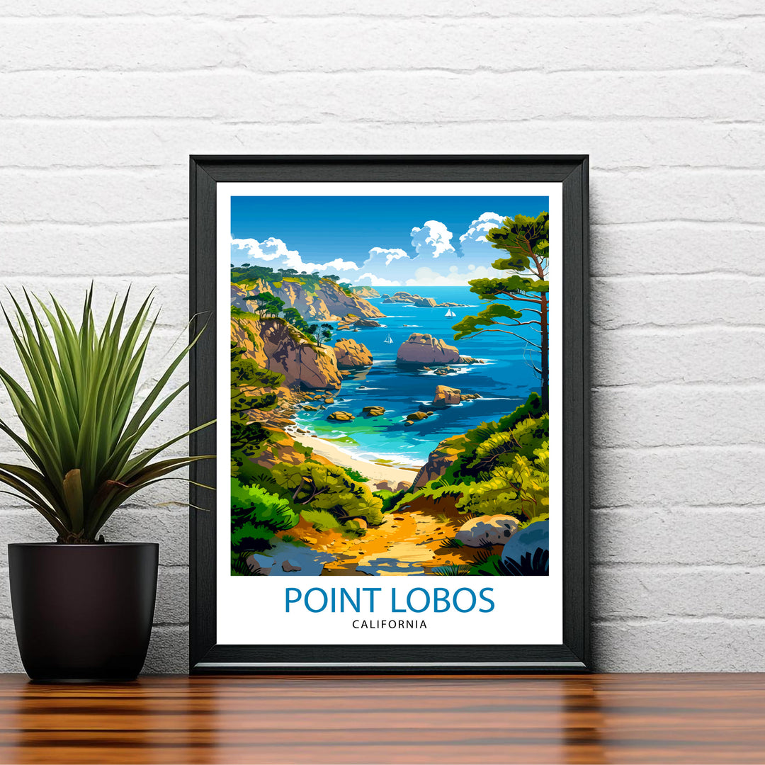 Point Lobos California Travel Print Wall Decor Wall Art Point Lobos Wall Hanging Home Décor Point Lobos Gift Art Lovers California Art Lover