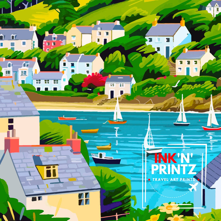 St Mawes Cornwall Travel Print Wall Decor Wall Art St Mawes Wall Hanging Home Décor St Mawes Gift Art Lovers UK Art Lover Gift Print