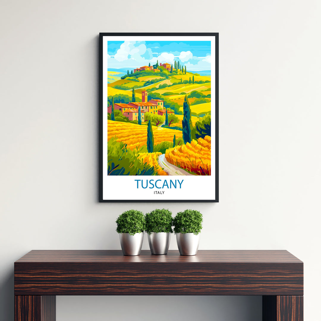 Tuscany Italy Travel Poster