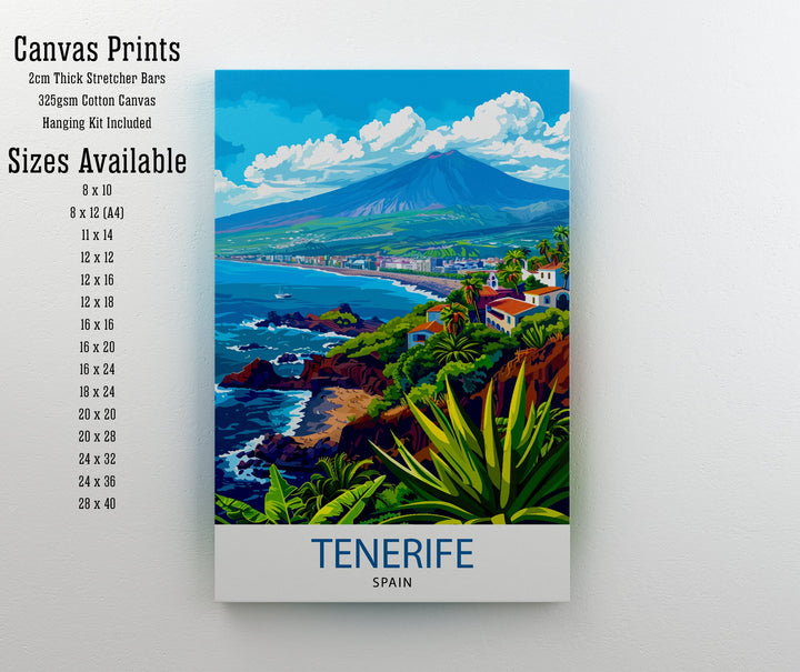 Tenerife Spain Travel Poster Tenerife