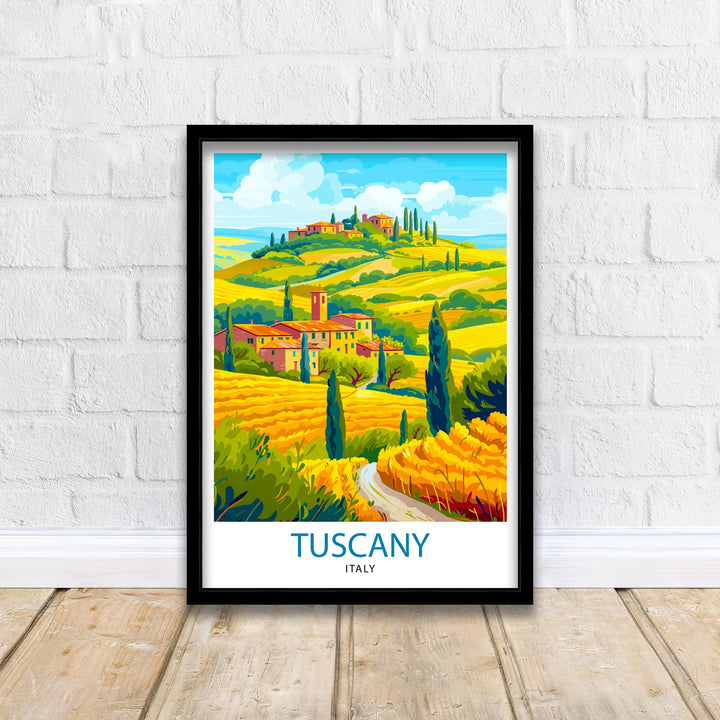 Tuscany Italy Travel Poster