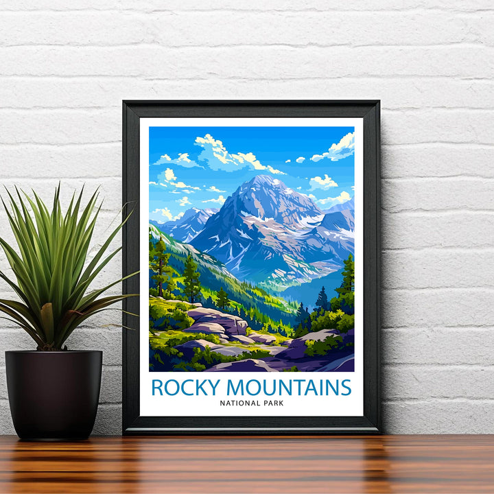 Rocky Mountain National Park Travel Print Wall Decor Wall Art Rocky Mountain Wall Hanging Home Décor Rocky Mountain Gift Art