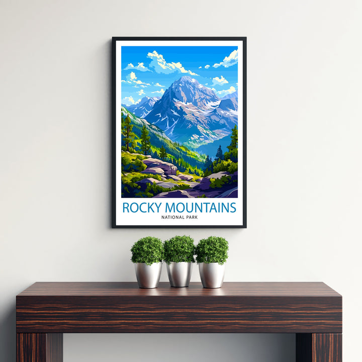 Rocky Mountain National Park Travel Print Wall Decor Wall Art Rocky Mountain Wall Hanging Home Décor Rocky Mountain Gift Art