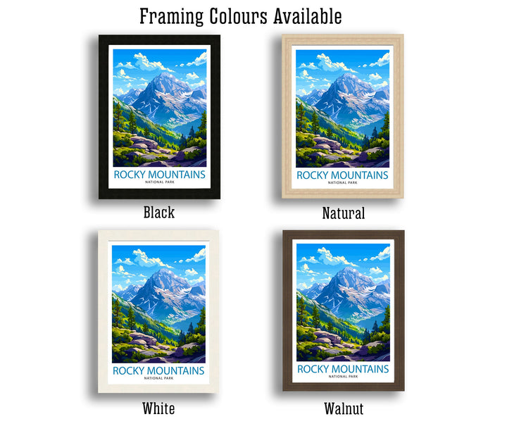 Rocky Mountain National Park Travel Print Wall Decor Wall Art Rocky Mountain Wall Hanging Home Décor Rocky Mountain Gift Art