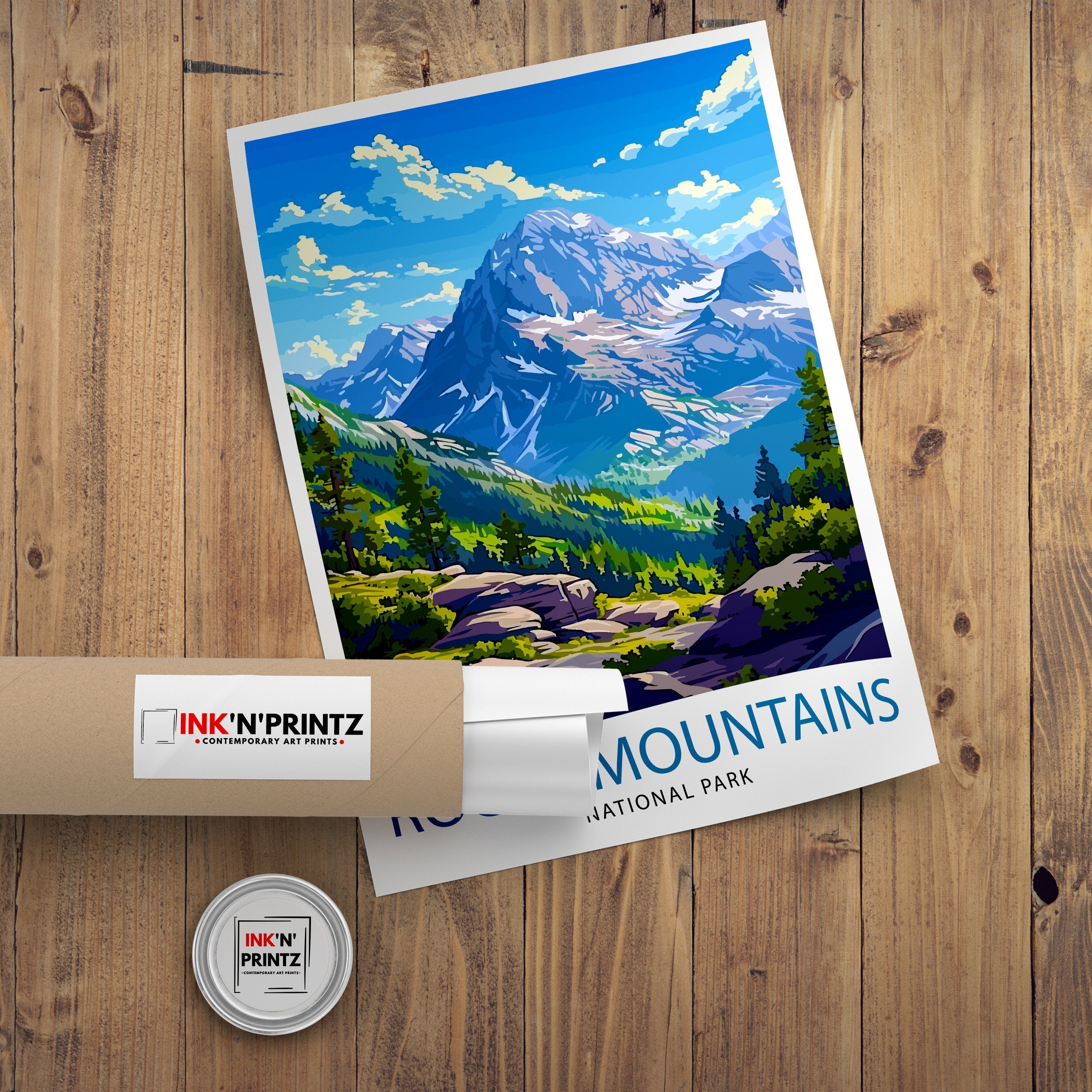 Rocky Mountain National Park Travel Poster