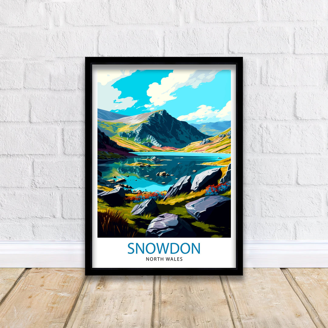 Snowdonia Travel Poster