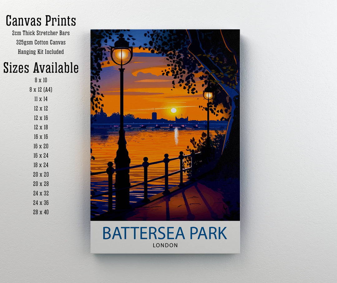 Battersea Park London Travel Print Wall Decor Wall Art Battersea Park Wall Hanging Home Décor Battersea Park Gift Art Lovers UK Art Lover