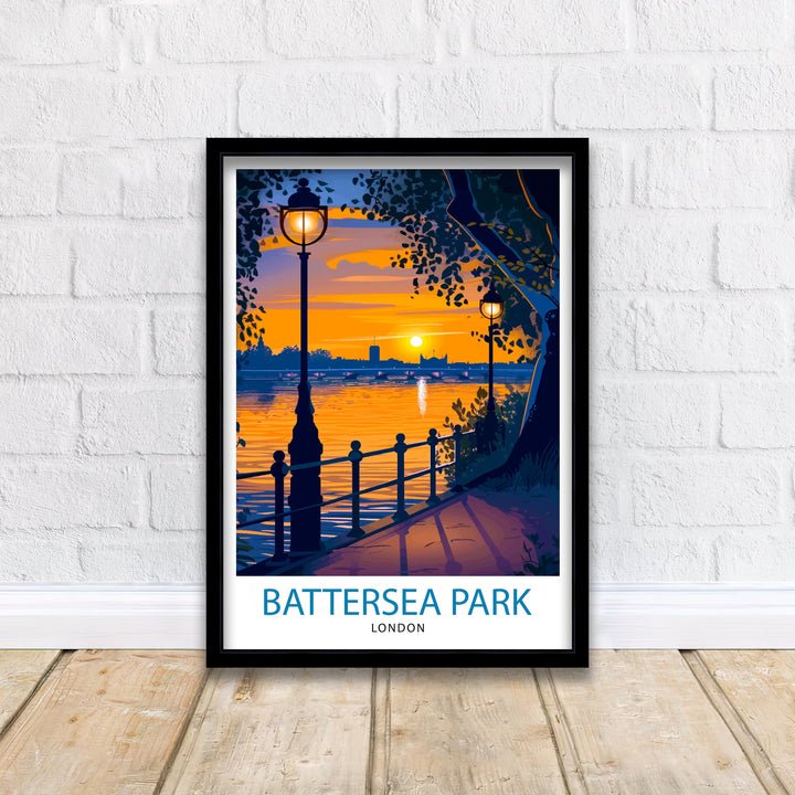 Battersea Park London Travel Print Wall Decor Wall Art Battersea Park Wall Hanging Home Décor Battersea Park Gift Art Lovers UK Art Lover