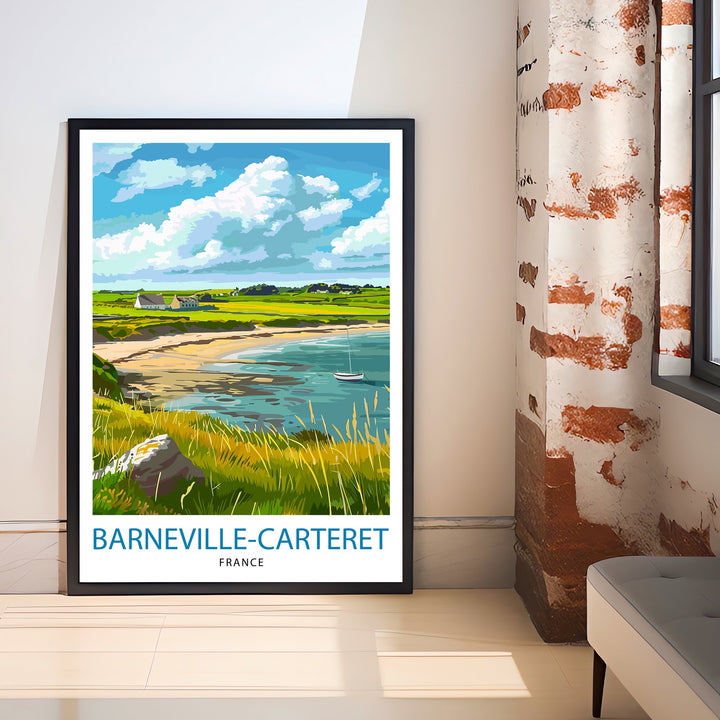 Barneville Carteret France Travel Poster