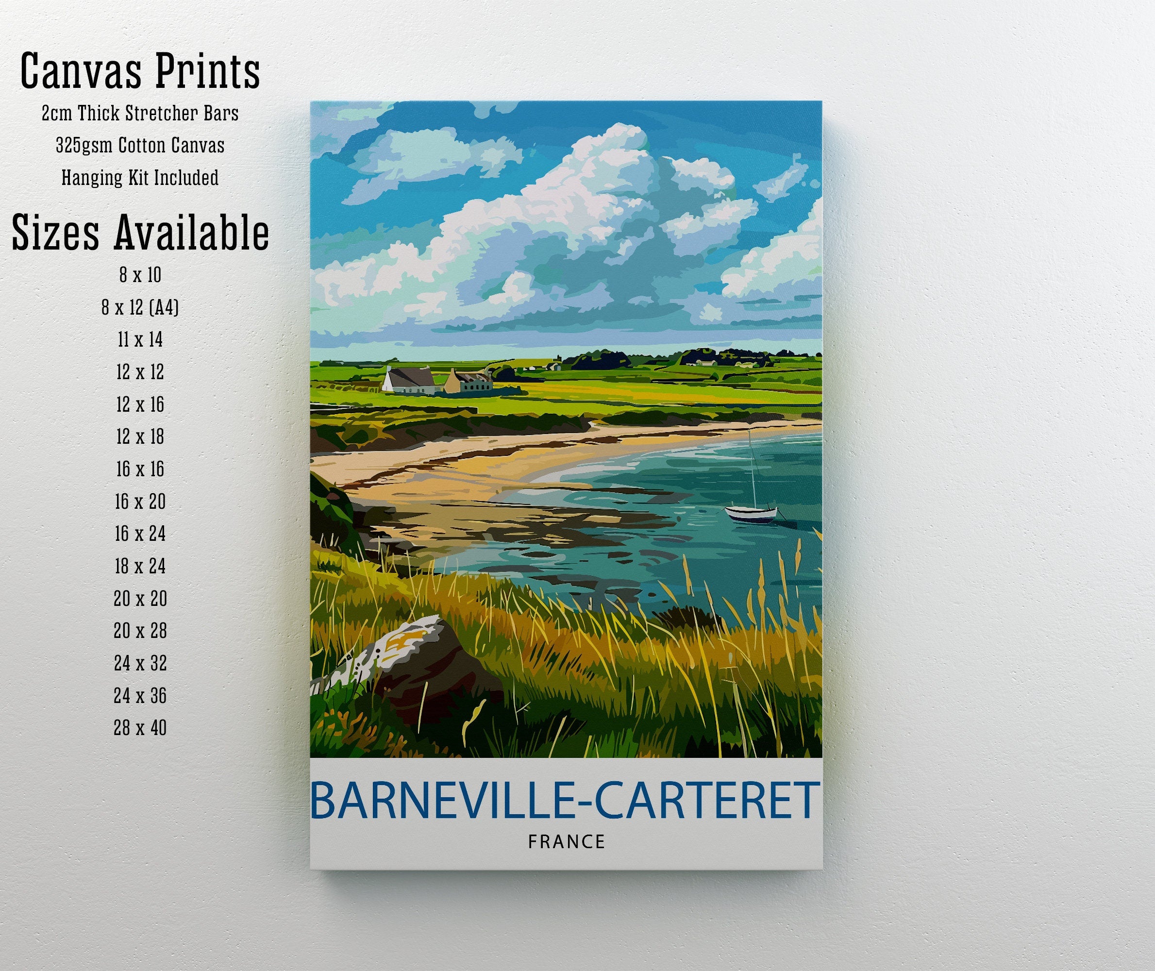 Barneville Carteret France Travel Poster