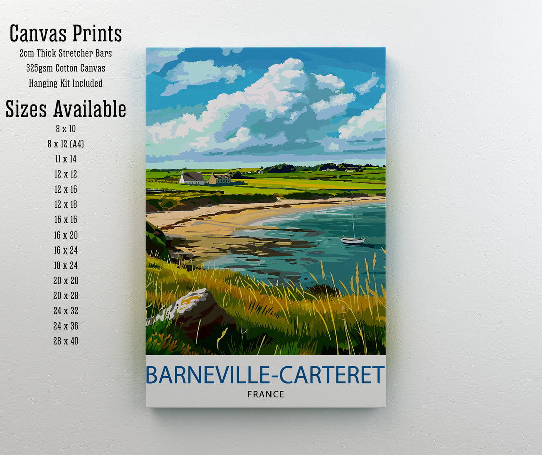 Barneville Carteret France Travel Print Wall Decor Wall Art Barneville-Carteret Wall Hanging Home Decor Barneville-Carteret