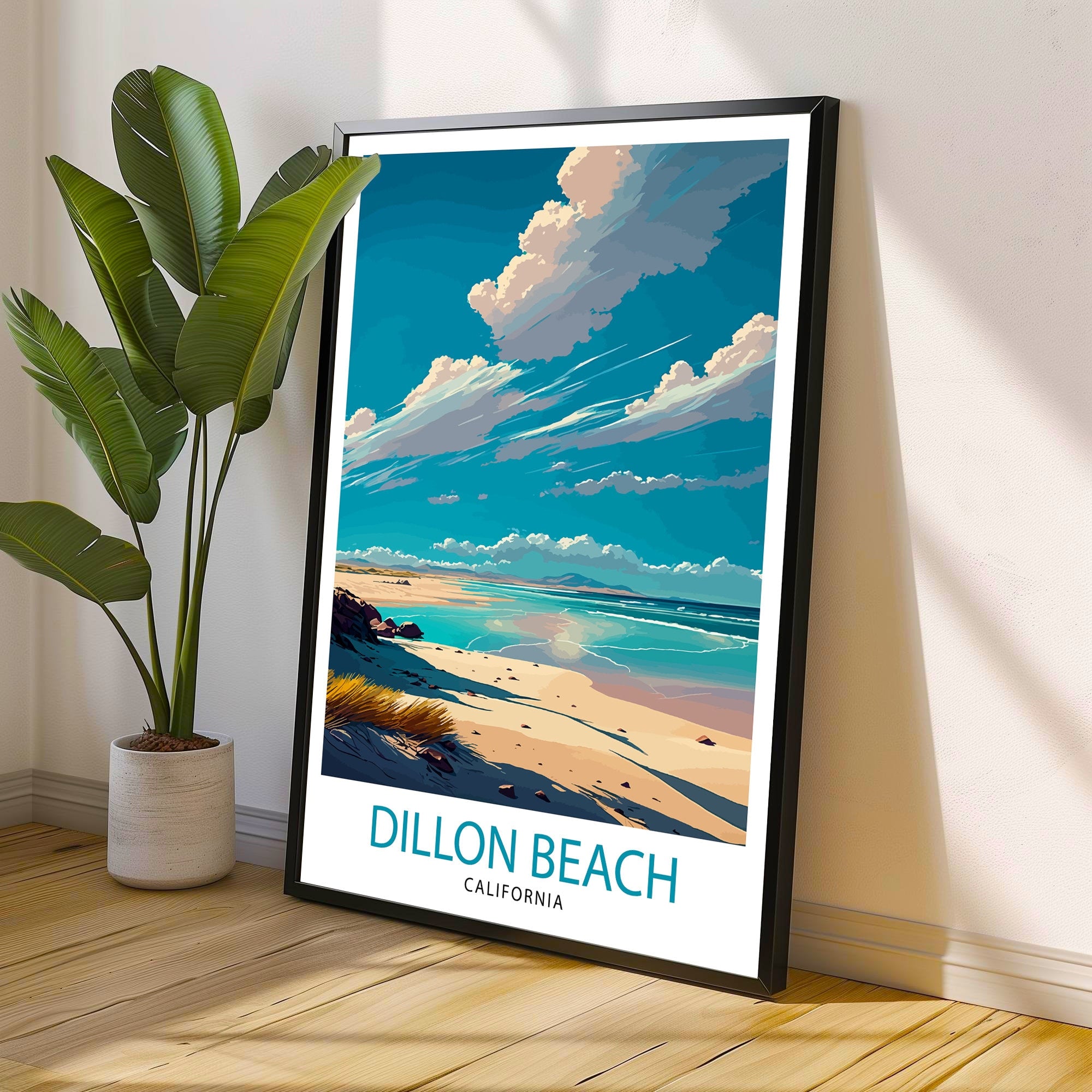 Dillon Beach California Travel Print, Coastal Wall Art