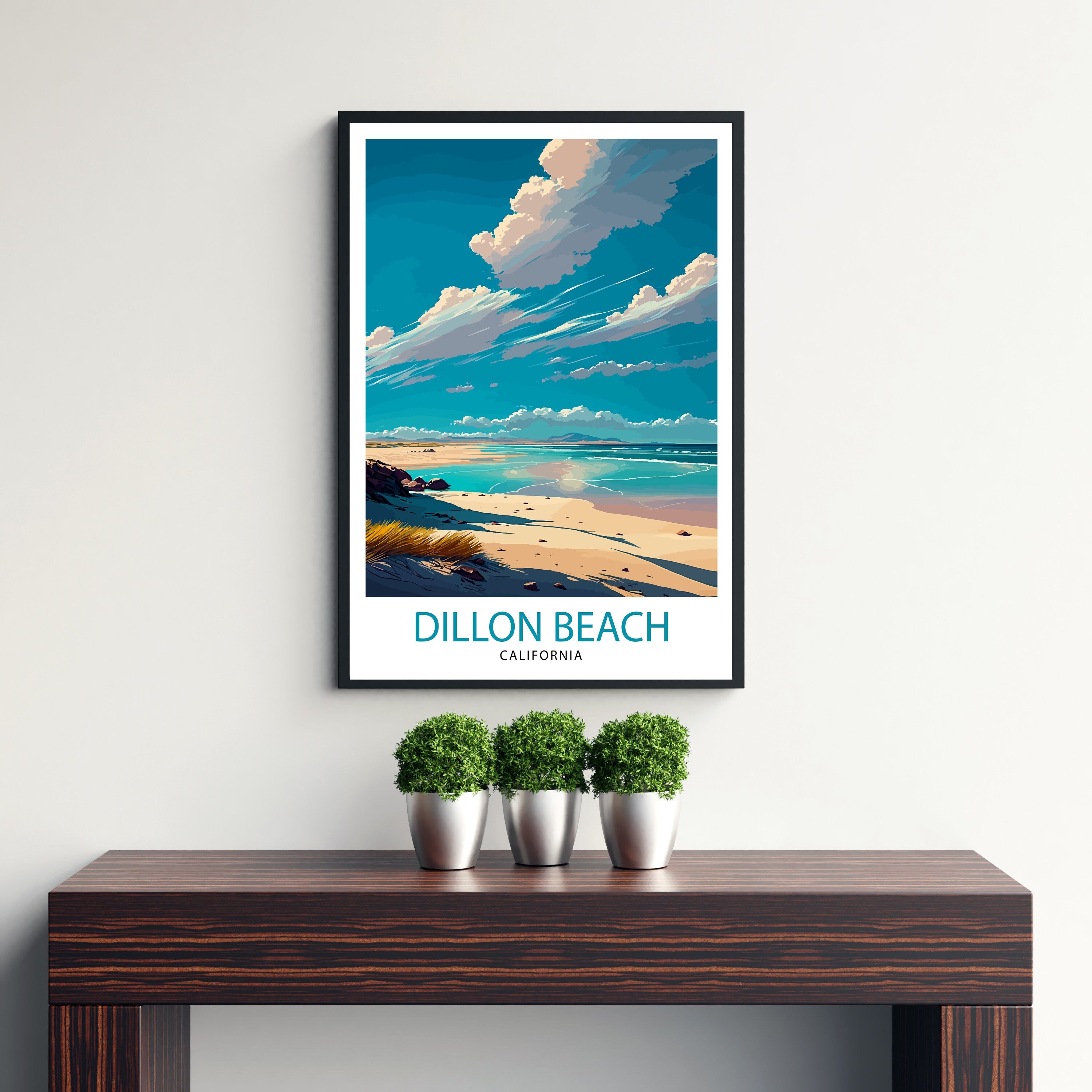 Dillon Beach California Travel Print, Coastal Wall Art