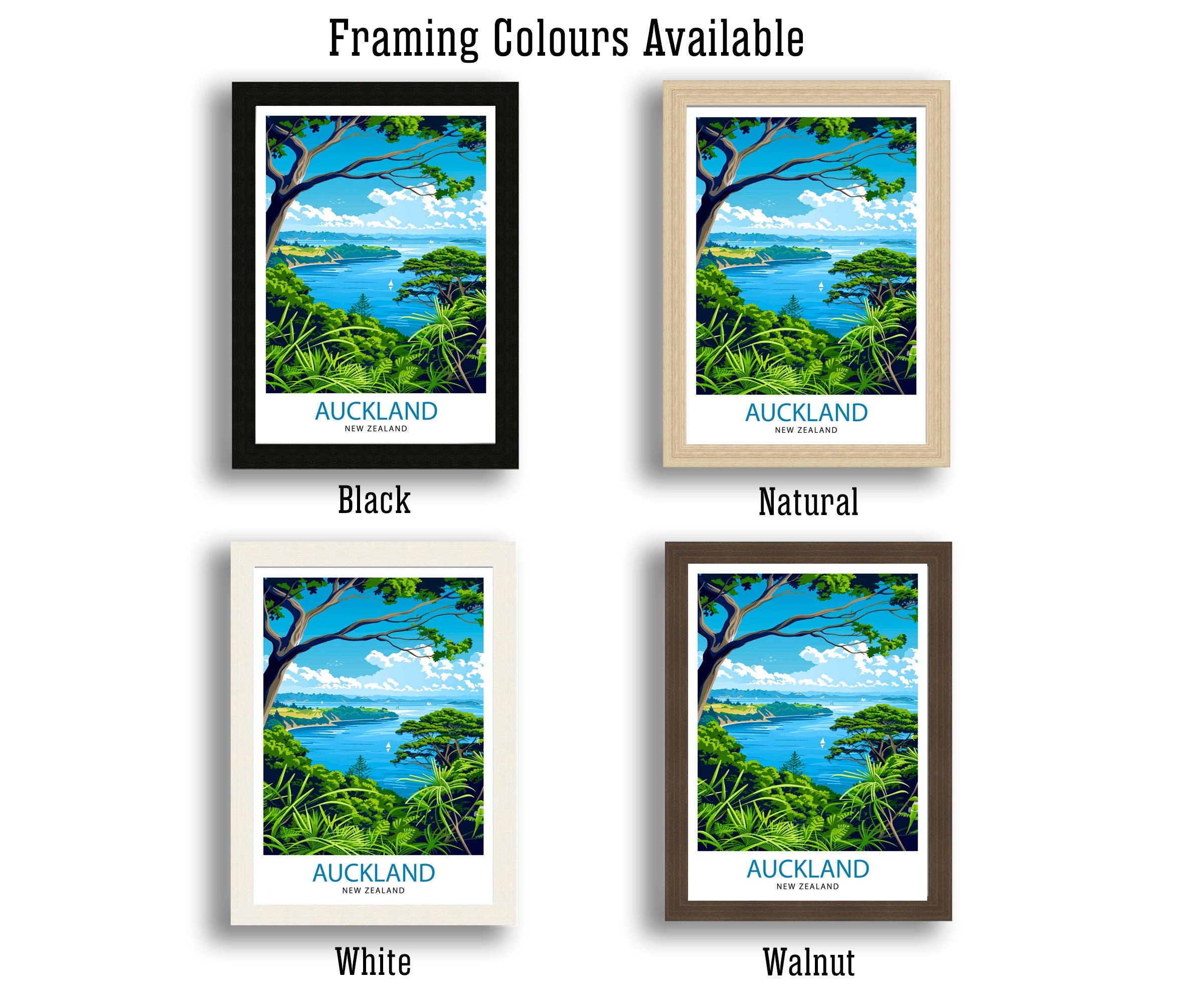 Auckland New Zealand Travel Print Wall Decor Wall Art Auckland Wall Hanging Home Décor Auckland Gift Art Lovers New Zealand