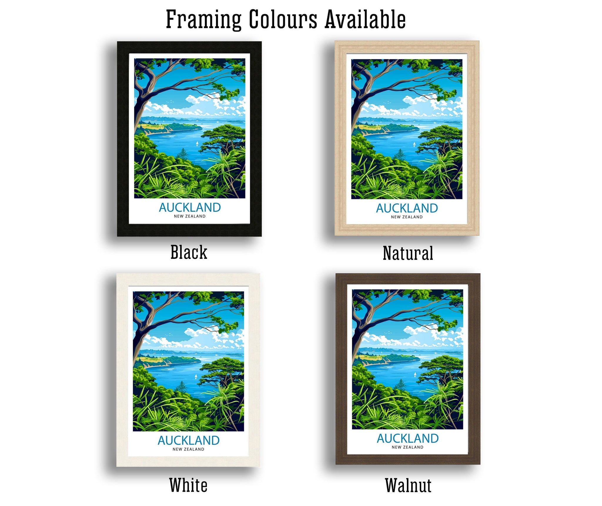 Auckland New Zealand Travel Print Wall Decor Wall Art Auckland Wall Hanging Home Décor Auckland Gift Art Lovers New Zealand