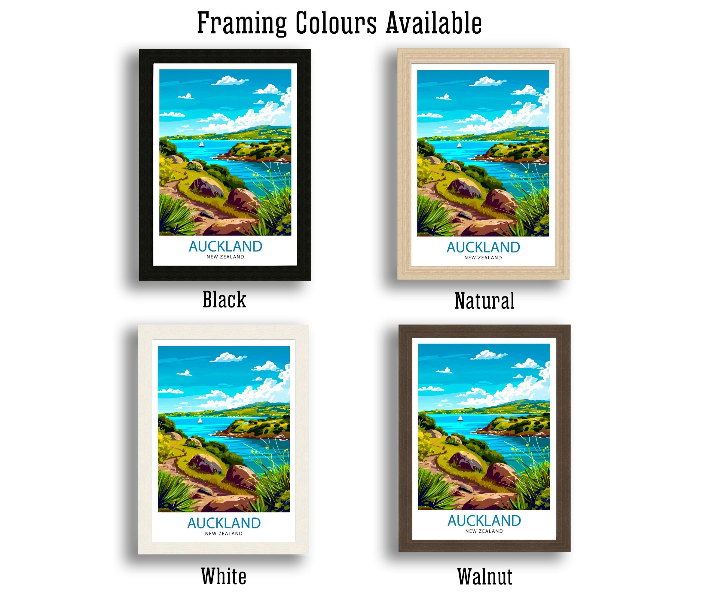 Auckland New Zealand Travel Print Wall Decor Wall Art Auckland Wall Hanging Home Décor Auckland Gift Art Lovers New Zealand