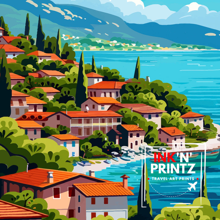 Lake Ohrid North Macedonia Travel Poster