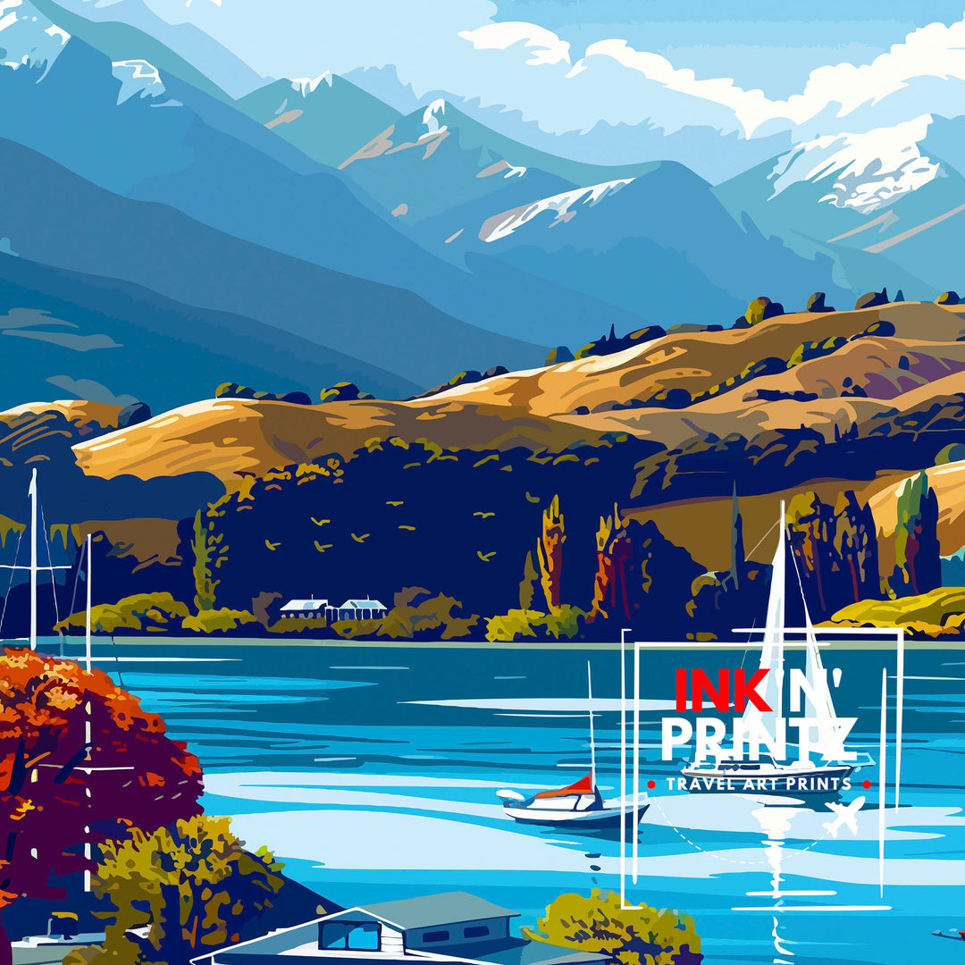 Nelson New Zealand Travel Poster