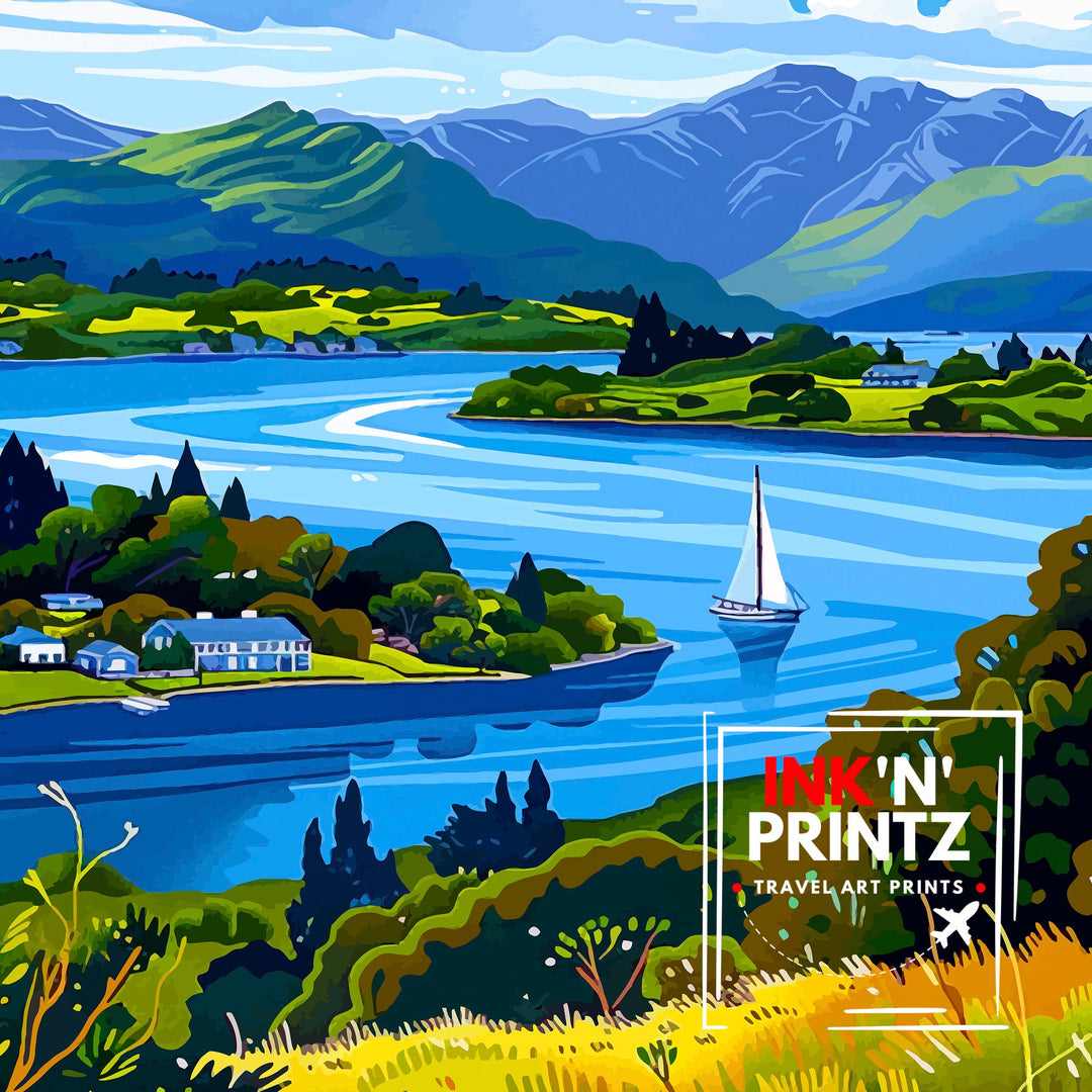 Nelson New Zealand Travel Poster