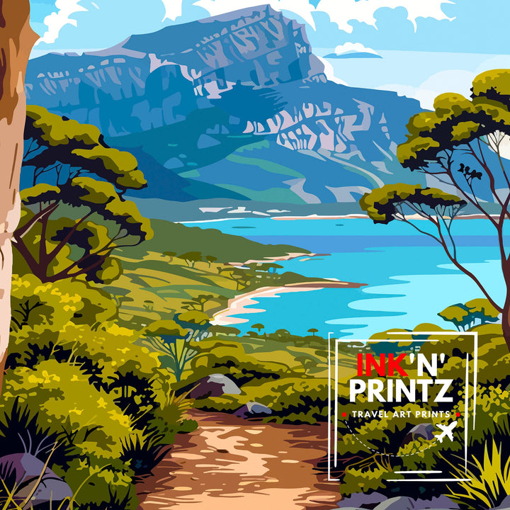 Tasmania Travel Poster Tasmania Wall Art Tasmania Home Decor Tasmania Illustration Tasmania Travel Poster Gift for Tasmania Lovers