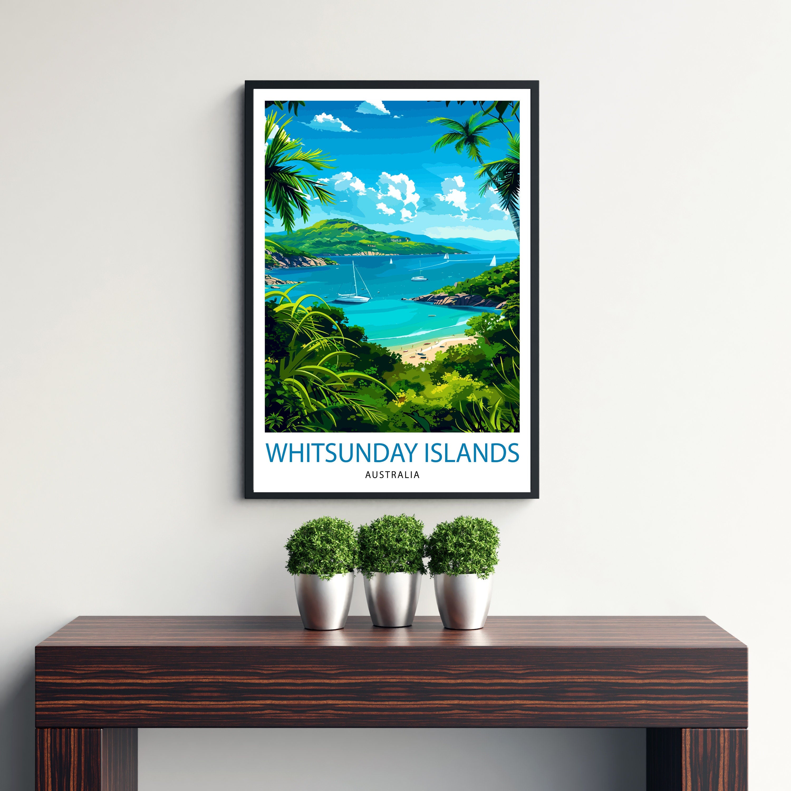 Whitsunday Islands Australia Travel Print Wall Decor Wall Art Whitsunday Islands Wall Hanging Home Décor Whitsunday Islands Gift