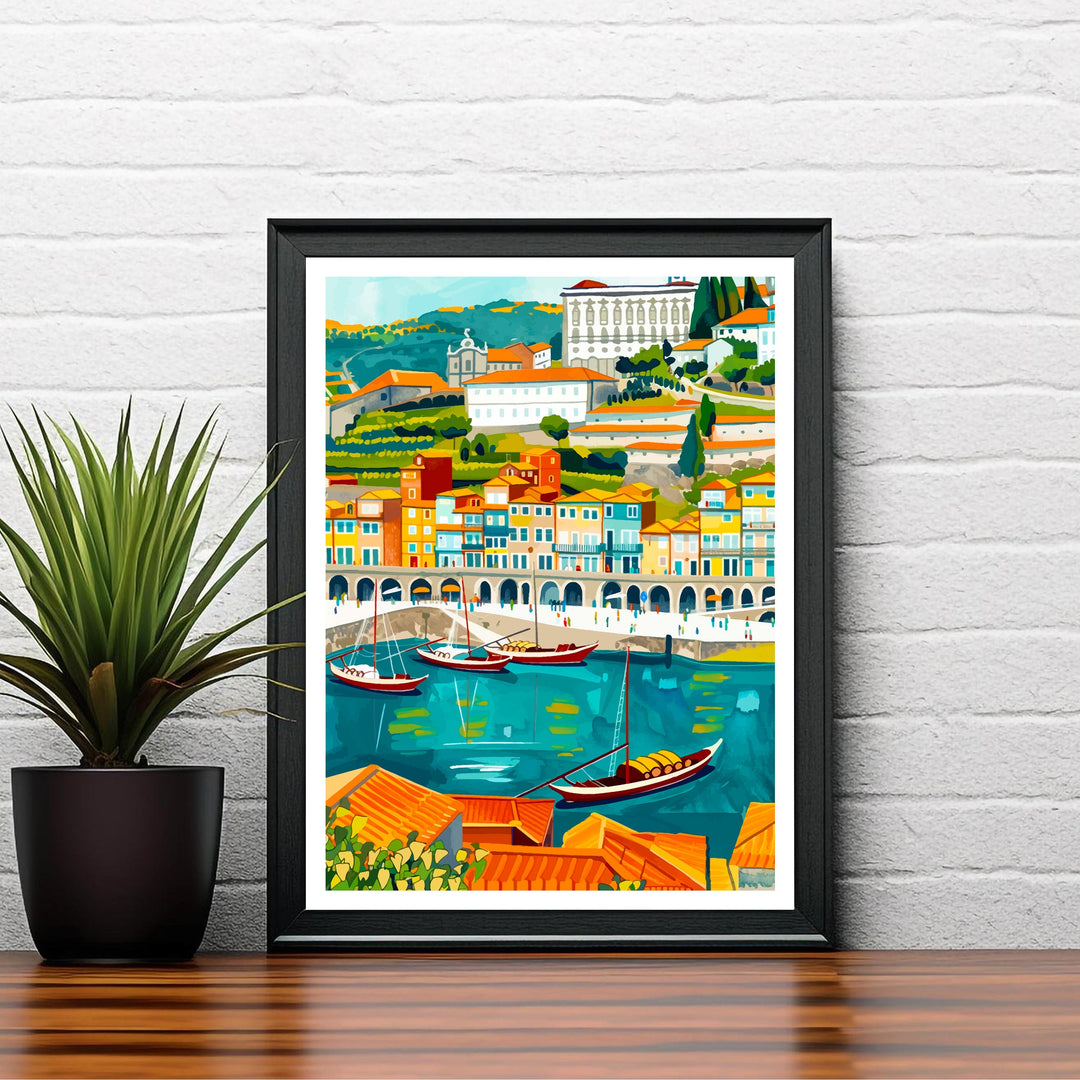 Porto Portugal Travel Print Wall Decor Wall Art Porto Wall Hanging Home Décor Porto Gift Art Lovers Portugal Art Lover Gift Print Art