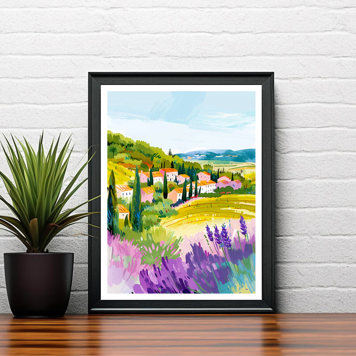 Provence France Travel Print Wall Decor Wall Art Provence Wall Hanging Home Décor Provence Gift Art Lovers France Art Lover Gift Print Art