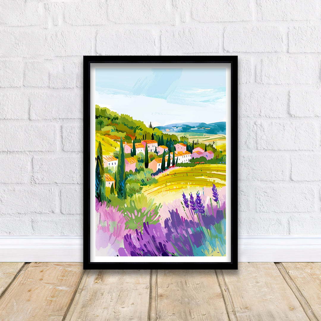 Provence France Travel Print Wall Decor Wall Art Provence Wall Hanging Home Décor Provence Gift Art Lovers France Art Lover Gift Print Art
