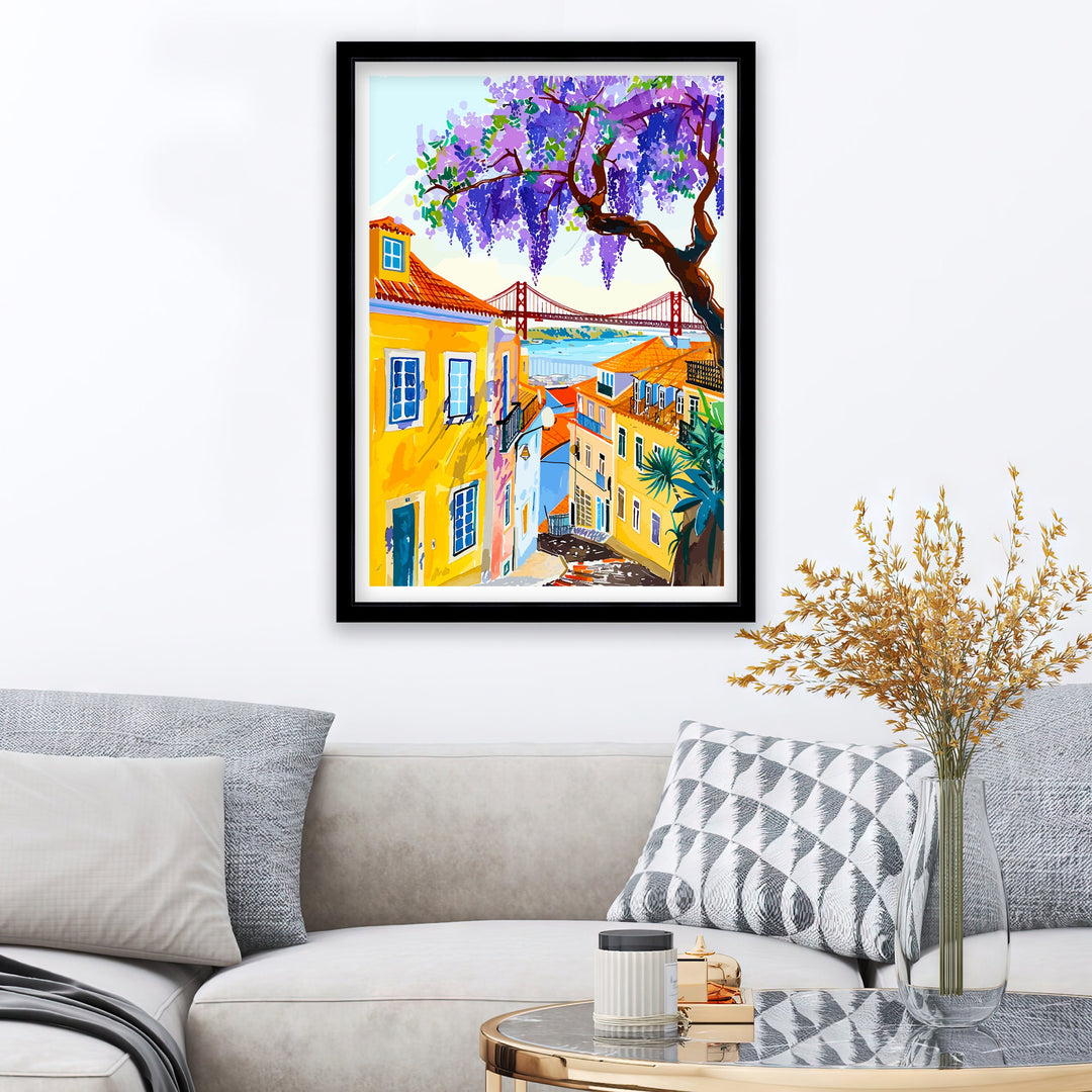 Lisbon Portugal Travel Print Wall Decor Wall Art Lisbon Wall Hanging Home Décor Lisbon Gift Art Lovers Portugal Art Lover Gift Print Art