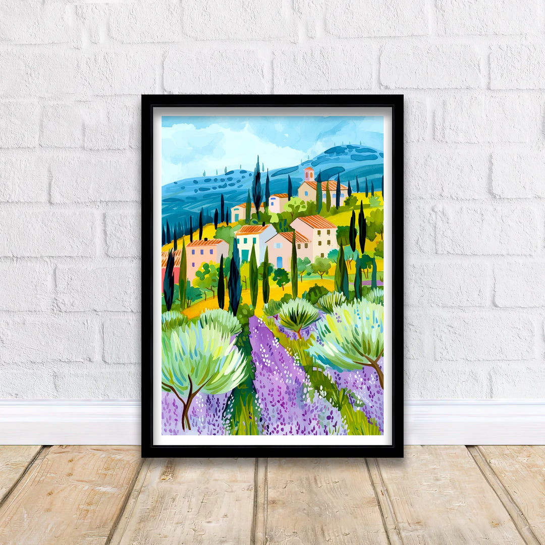 Provence France Travel Print Wall Decor Wall Art Provence Wall Hanging Home Décor Provence Gift Art Lovers France Art Lover Gift Print Art