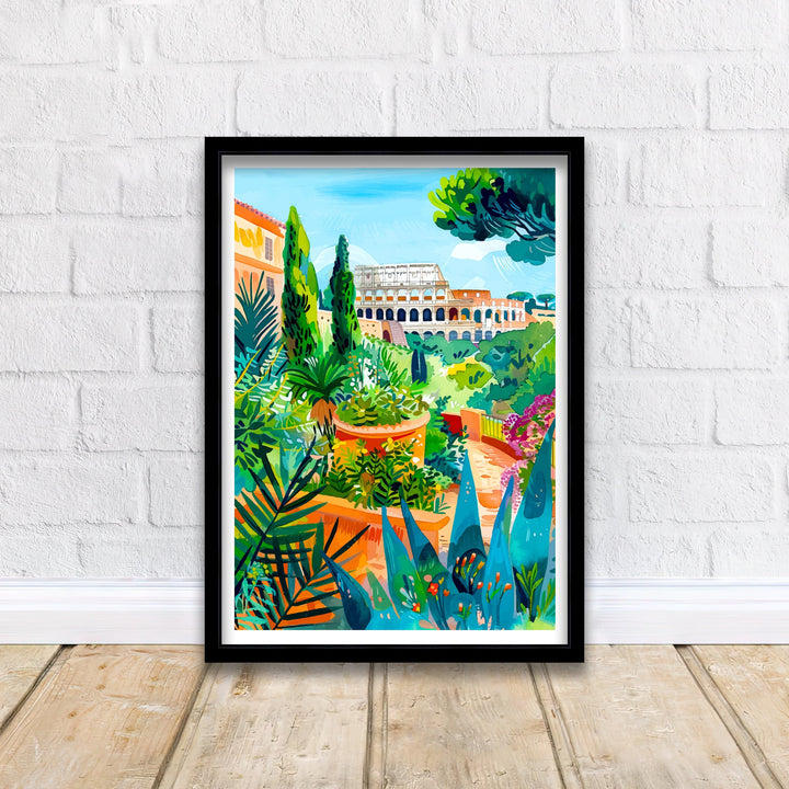 Rome Italy Travel Print Rome Wall Art Italy Travel Poster Rome Home Decor Italy Illustration Travel Gift for Rome Italy Wall Art