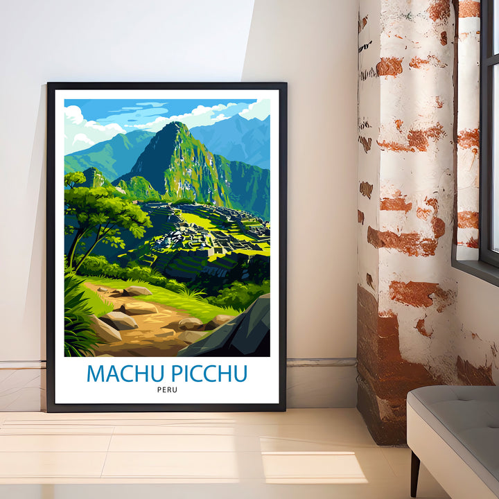 Machu Picchu Peru Travel Poster