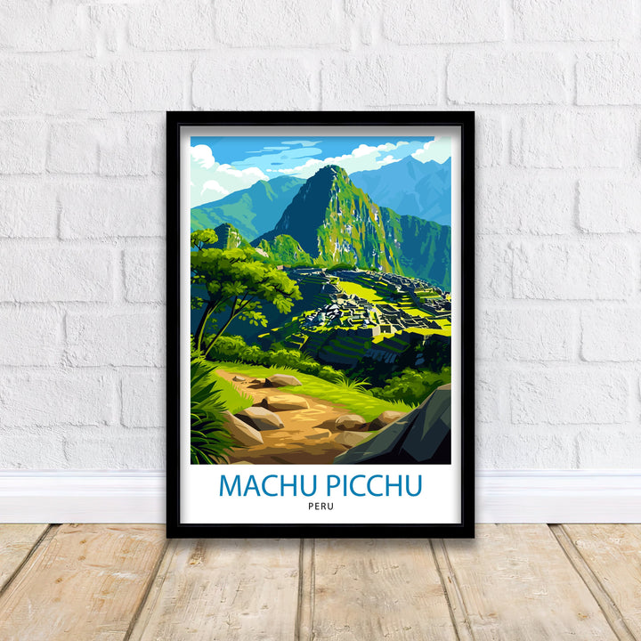 Machu Picchu Peru Travel Print Wall Decor Wall Art Machu Picchu Wall Hanging Home Décor Machu Picchu Gift Art Lovers Peru Art Lover Gift