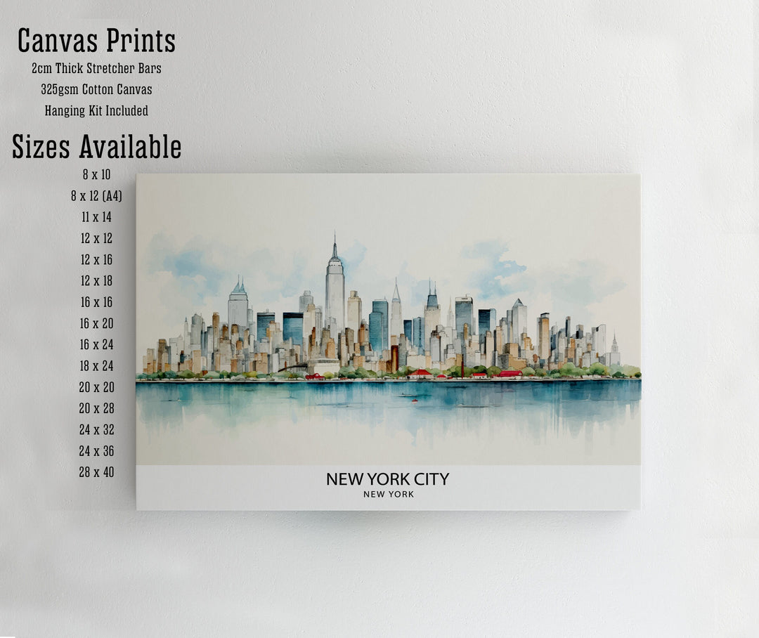 New York City Travel Print Wall Decor Wall Art New York City Wall Hanging Home Décor New York City Gift Art Lovers USA Art Lover Gift Print