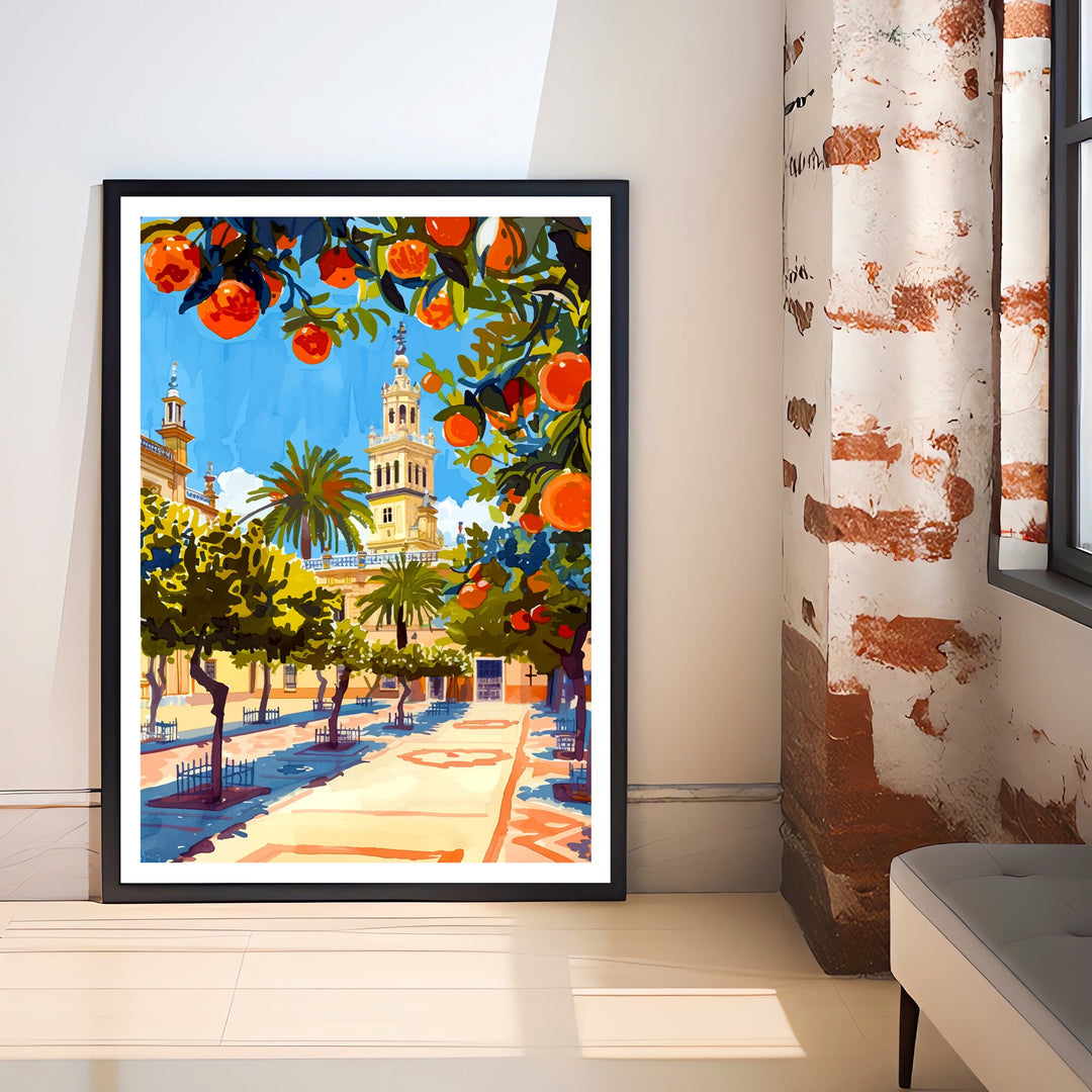 Seville Spain Travel Print Wall Decor Wall Art Seville Wall Hanging Home Décor Seville Gift Art Lovers Spain Art Lover Gift Print Art