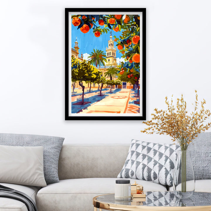 Seville Spain Travel Print Wall Decor Wall Art Seville Wall Hanging Home Décor Seville Gift Art Lovers Spain Art Lover Gift Print Art