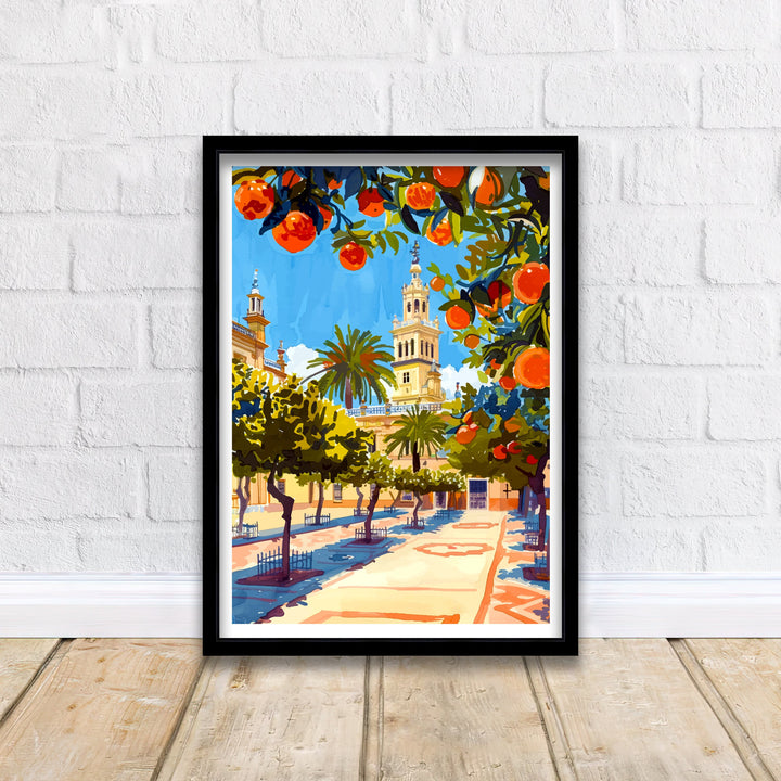 Seville Spain Travel Print Wall Decor Wall Art Seville Wall Hanging Home Décor Seville Gift Art Lovers Spain Art Lover Gift Print Art