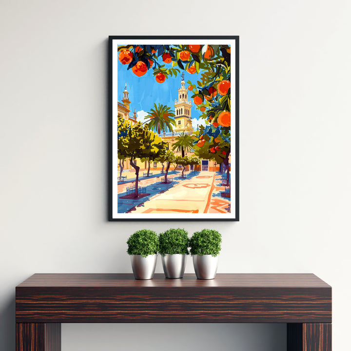 Seville Spain Travel Print Wall Decor Wall Art Seville Wall Hanging Home Décor Seville Gift Art Lovers Spain Art Lover Gift Print Art