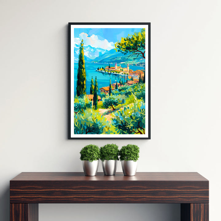 Lake Garda Italy Travel Poster