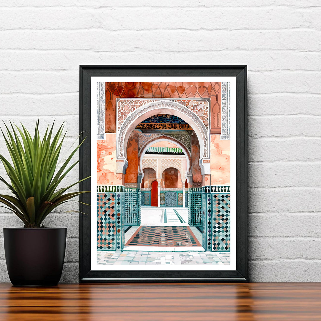 Marrakesh Morocco Travel Print Wall Decor Wall Art Marrakesh Wall Hanging Home Décor Marrakesh Gift Art Lovers Morocco Art Lover Gift